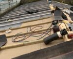 Using building paper for lead underlay
