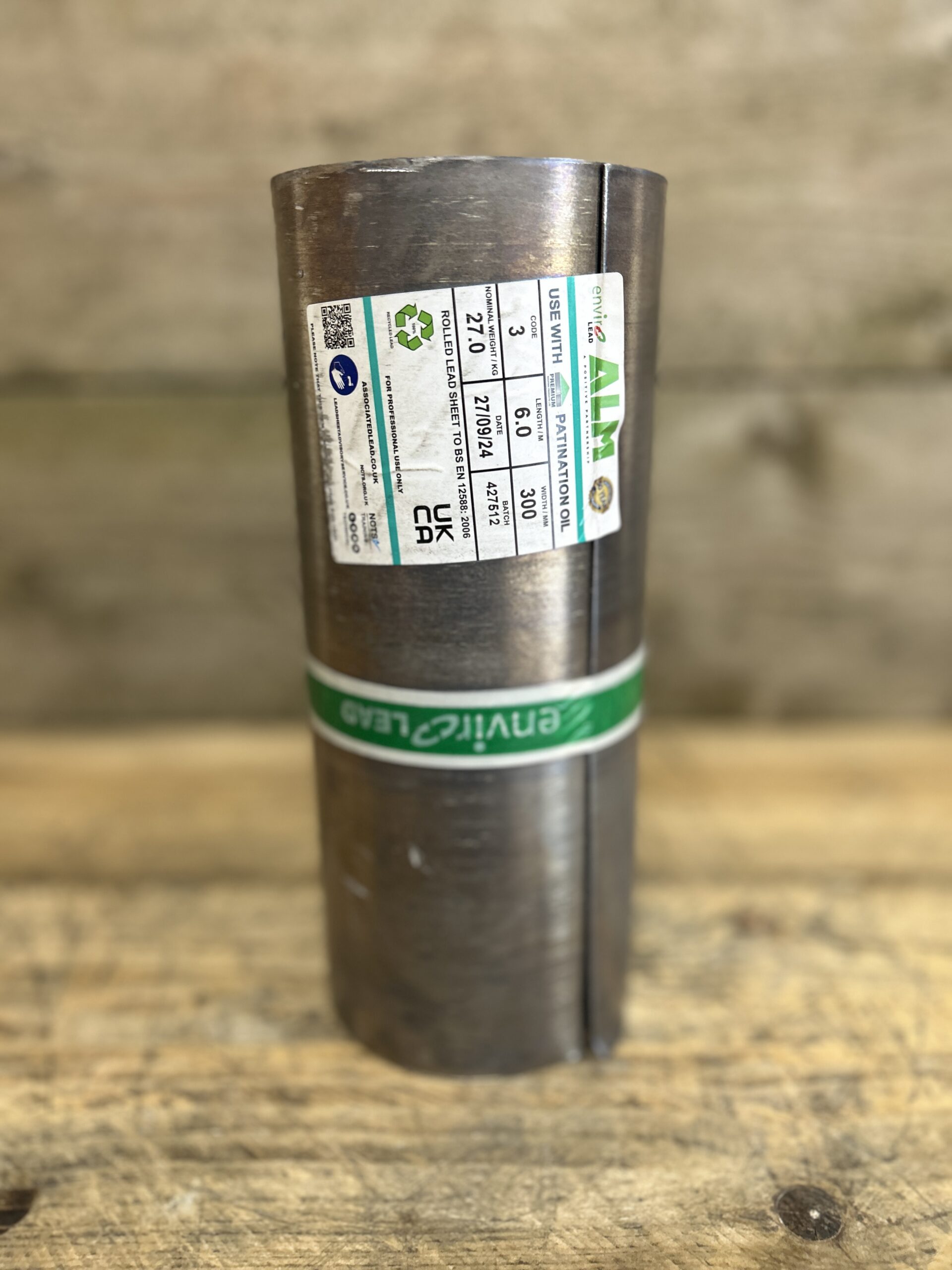 Rolled lead sheet prepared and handled by experienced leadwork specialists