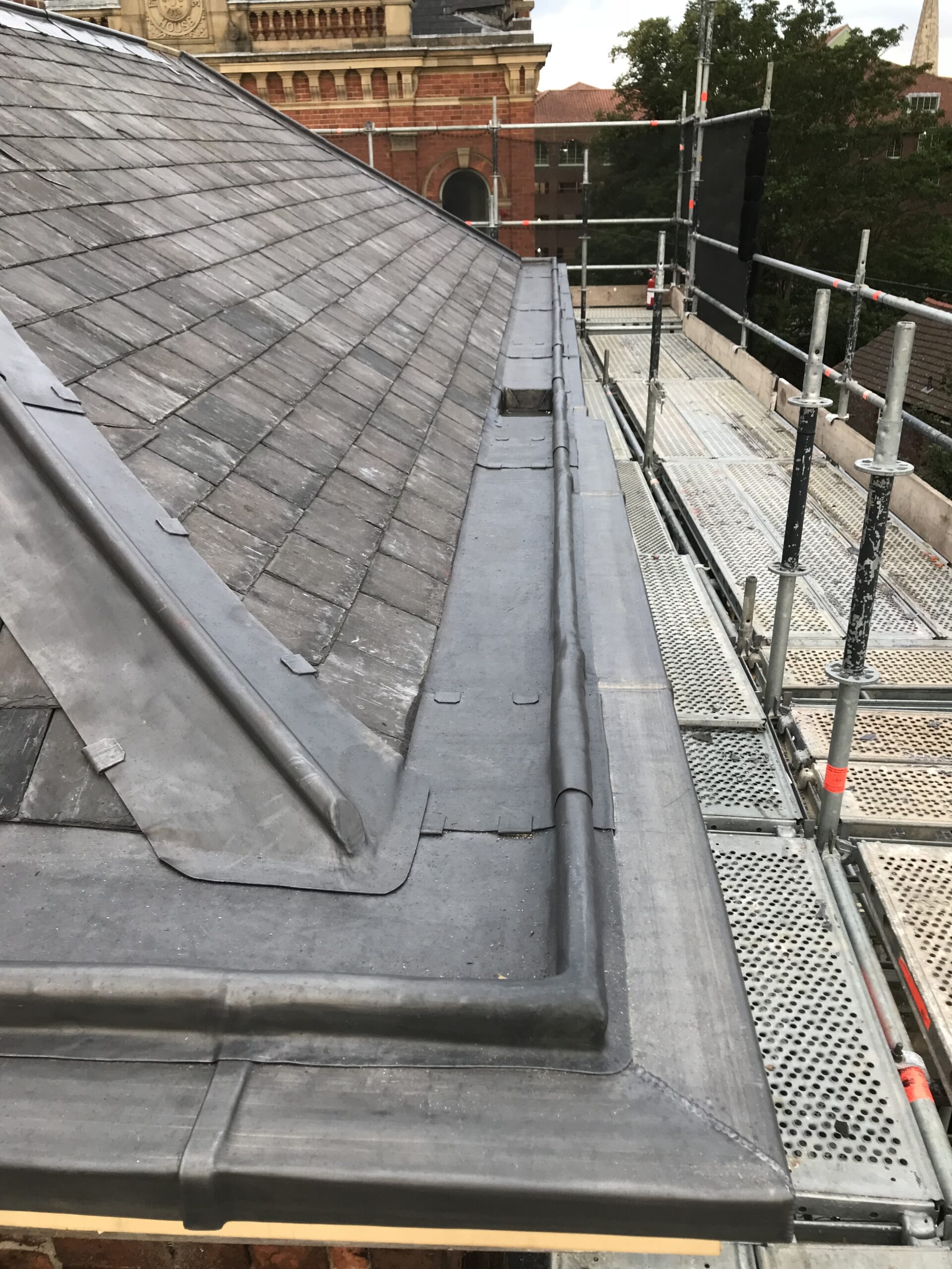 lead for parapet and box gutters