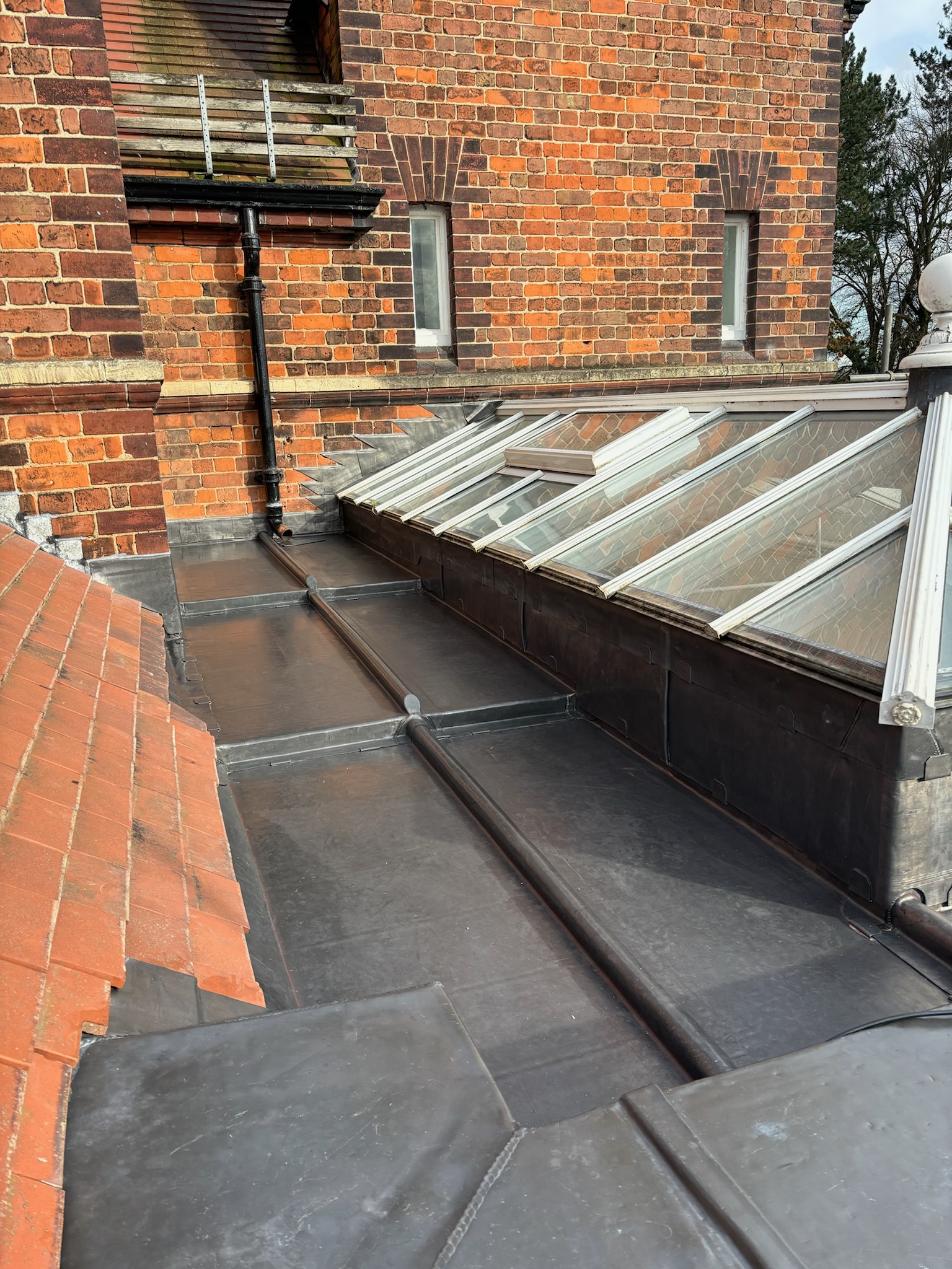 lead roof fire regulations