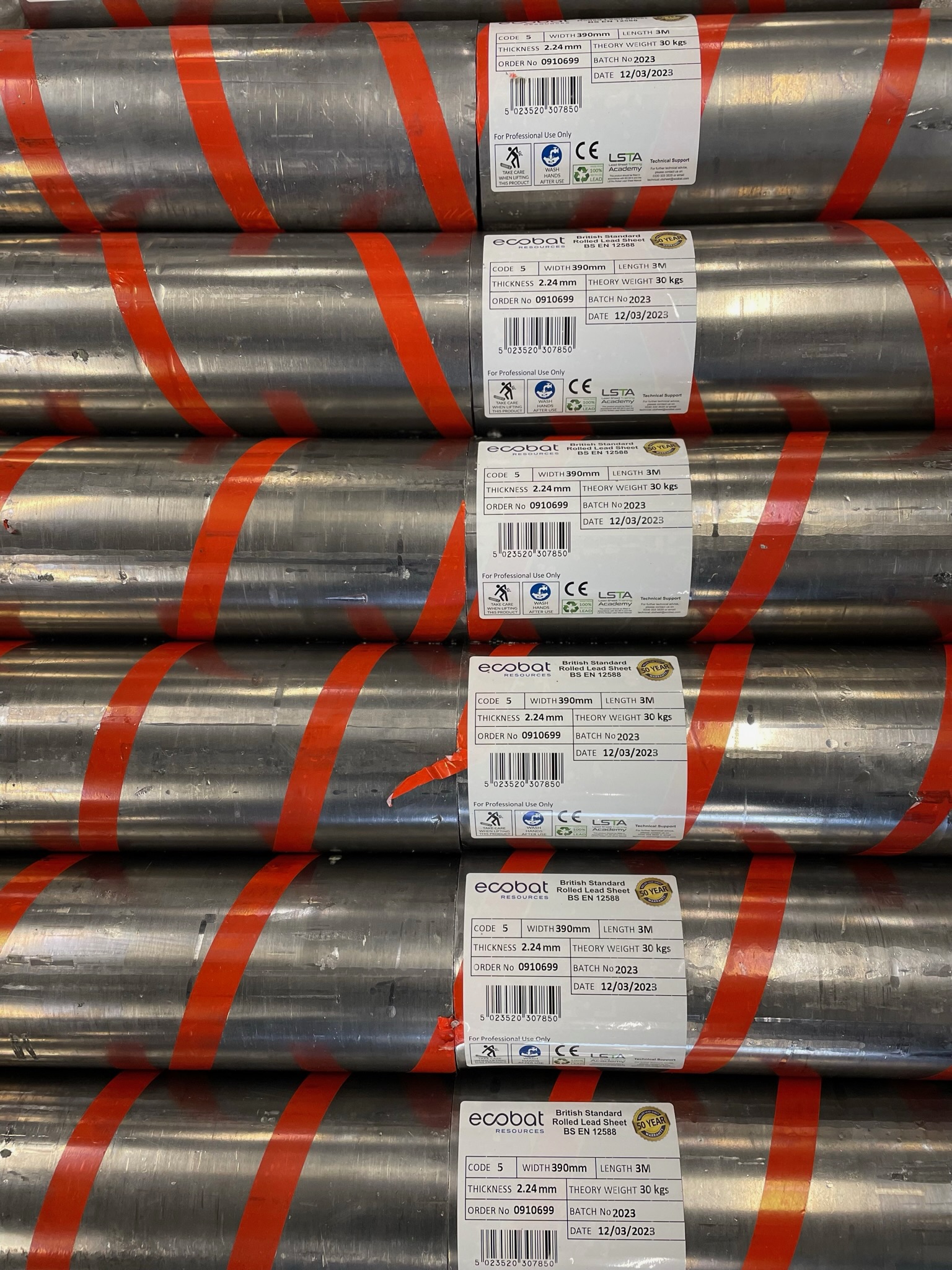rolled lead sheet price