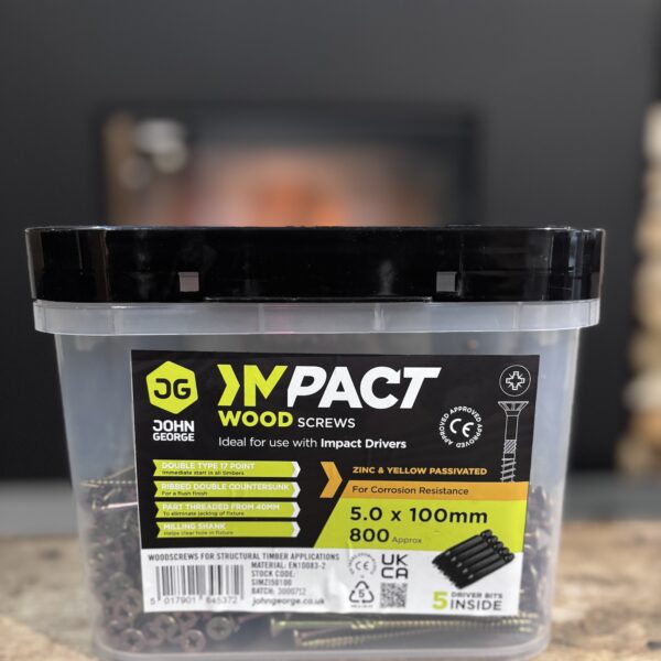 Impact Wood Screws 5.0 x 100mm