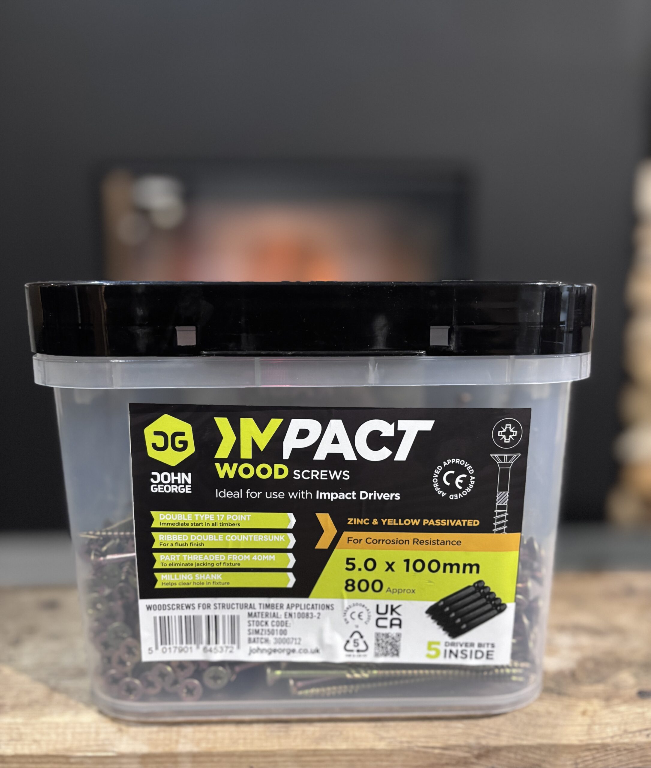 Impact Wood Screws 5.0 x 100mm Impact Wood Screws 5.0 x 100mm